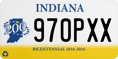 IN license plate 970PXX