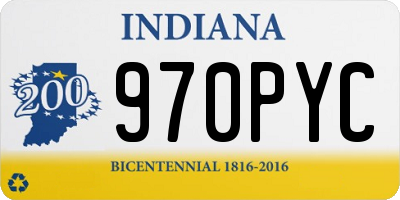 IN license plate 970PYC