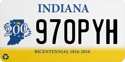 IN license plate 970PYH