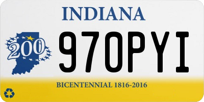 IN license plate 970PYI