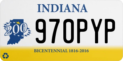 IN license plate 970PYP