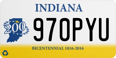 IN license plate 970PYU