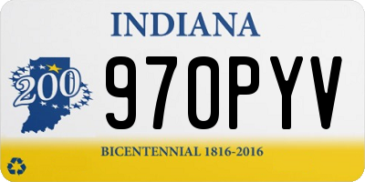 IN license plate 970PYV