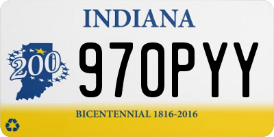 IN license plate 970PYY