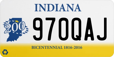 IN license plate 970QAJ