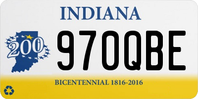 IN license plate 970QBE