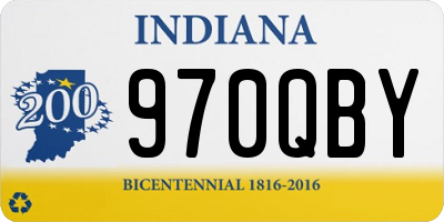 IN license plate 970QBY