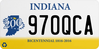 IN license plate 970QCA
