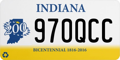 IN license plate 970QCC