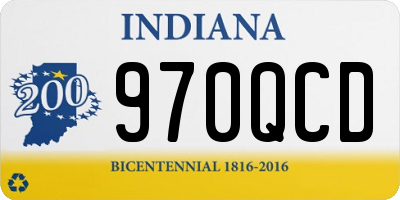 IN license plate 970QCD