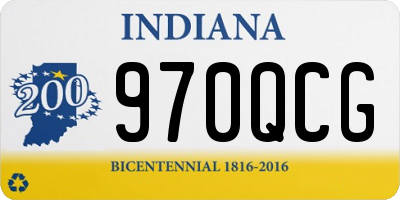IN license plate 970QCG