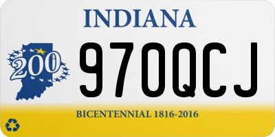 IN license plate 970QCJ