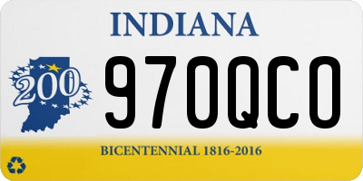 IN license plate 970QCO
