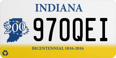 IN license plate 970QEI