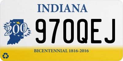 IN license plate 970QEJ