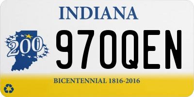 IN license plate 970QEN
