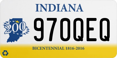 IN license plate 970QEQ