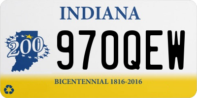 IN license plate 970QEW