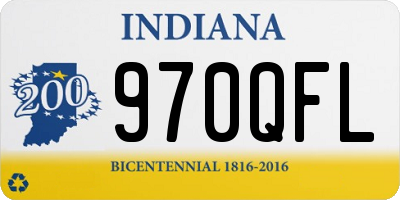 IN license plate 970QFL