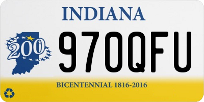 IN license plate 970QFU