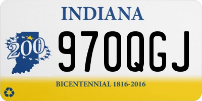 IN license plate 970QGJ