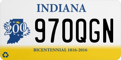 IN license plate 970QGN