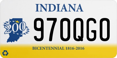 IN license plate 970QGO
