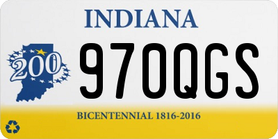 IN license plate 970QGS
