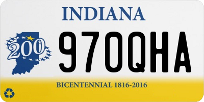 IN license plate 970QHA