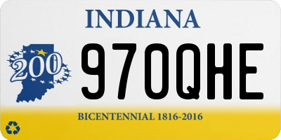 IN license plate 970QHE
