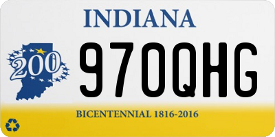 IN license plate 970QHG
