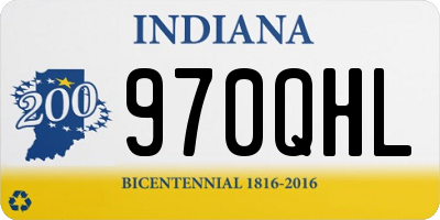 IN license plate 970QHL