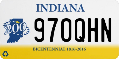 IN license plate 970QHN