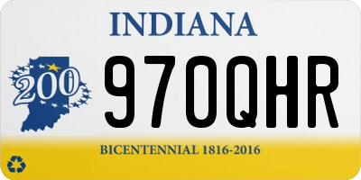 IN license plate 970QHR
