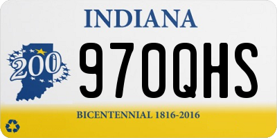 IN license plate 970QHS