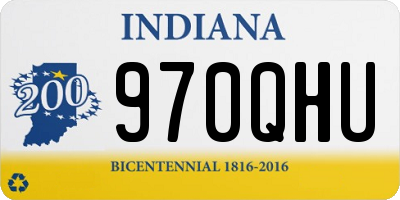 IN license plate 970QHU
