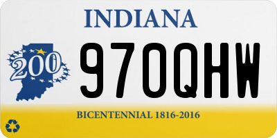 IN license plate 970QHW