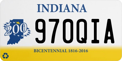 IN license plate 970QIA