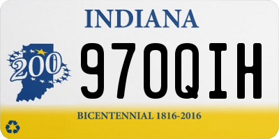IN license plate 970QIH