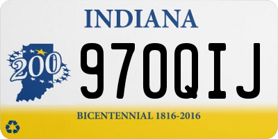 IN license plate 970QIJ