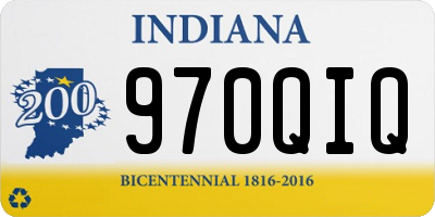 IN license plate 970QIQ