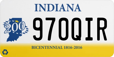 IN license plate 970QIR