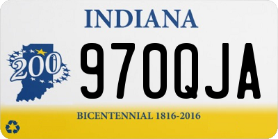 IN license plate 970QJA