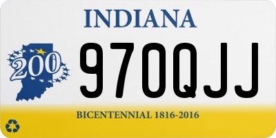 IN license plate 970QJJ