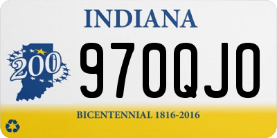 IN license plate 970QJO