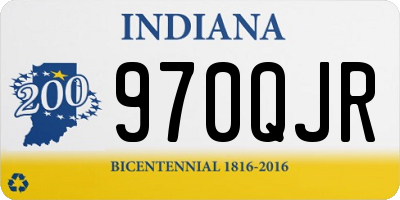 IN license plate 970QJR