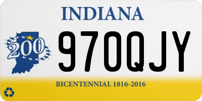 IN license plate 970QJY