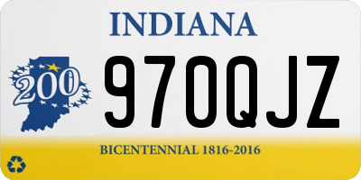 IN license plate 970QJZ