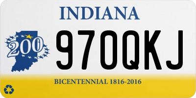 IN license plate 970QKJ