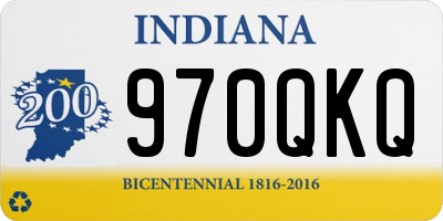 IN license plate 970QKQ
